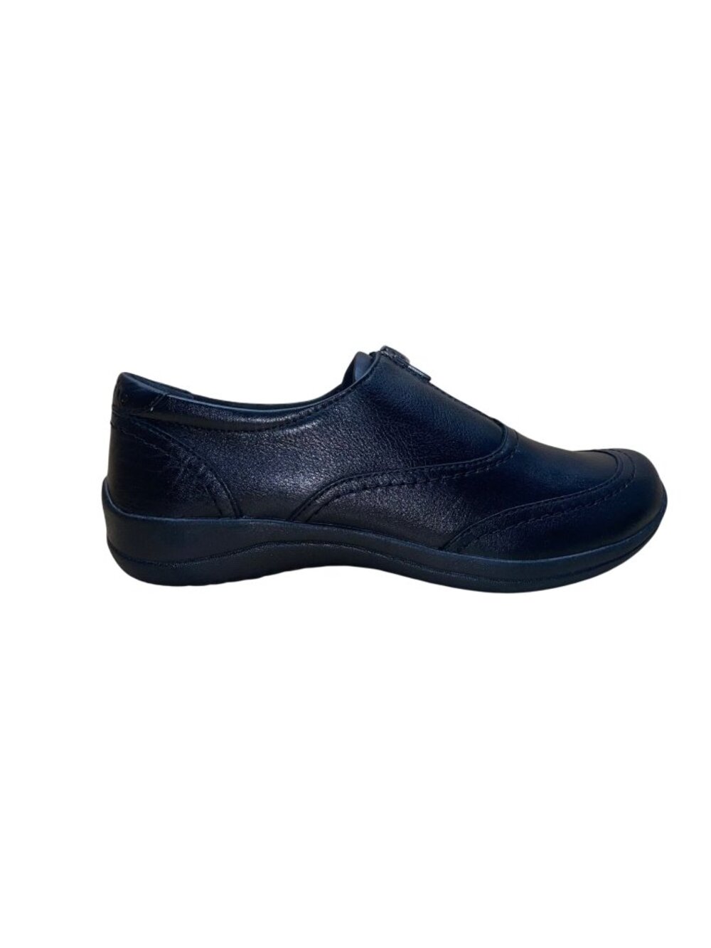 Earth Women’s Black Leather Zip Up Slip-On Fannie Comfort Shoes Size 7.5M